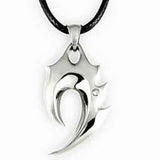 Free shipping Zinc Alloy White Silver Double chain Zinc alloy steel Male Flame pendant Necklace Men Jewelry